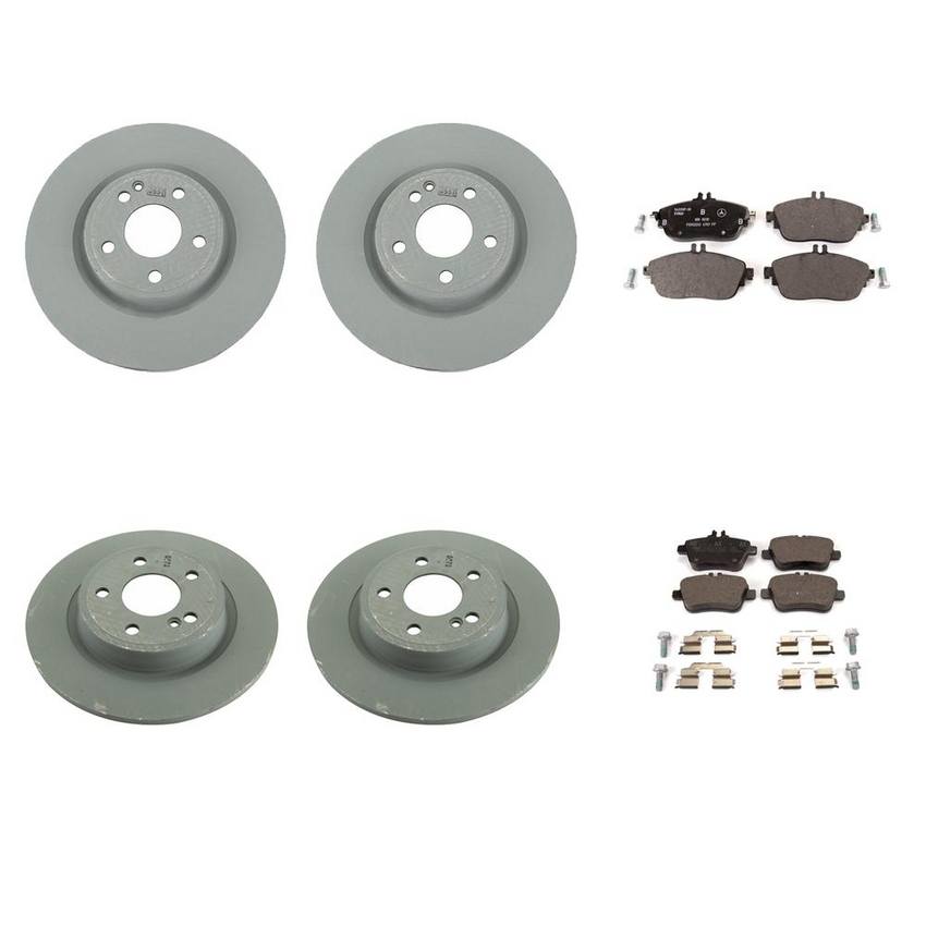 Mercedes Disc Brake Pad and Rotor Kit - Front and Rear (320mm/320mm) 246423011207